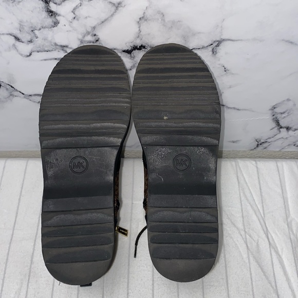 Michael Kors Stylish Black and Brown Girls Boots,HASKELL Size 3 Ankle Boots, mid - Picture 5 of 8